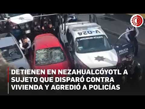 Balacera en colonia Impulsora: policía de Neza captura a agresor armado