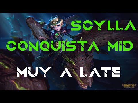 Smite Scylla Conquista Mid | MUY a late | Gameplay Español