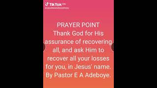Prayer points for today&#39;s open Heaven Daily Devotional by Pastor E A Adeboye. #openheaven #rccg #fyp