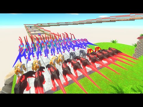 All Colors Dinosaurs Death Climb - 🦖Animal Revolt Battle Simulator🦕