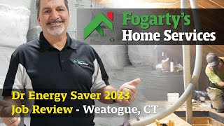 Watch video: Fogarty's Home Services DES Job Review - Ice Damming in Weatogue, CT