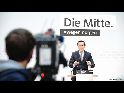 Pressekonferenz nach den heutigen Gremiensitzungen mit Generalsekretär Paul Ziemiak