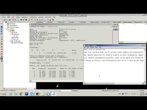 Etapele de calcul ale retrointersectiei cu soft ul Toposys