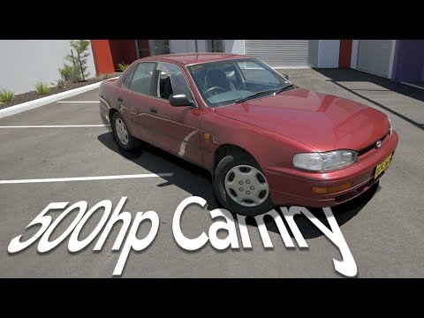 500bhp sleeper Camry built to destroy an AU Falcon on a 800m runway
