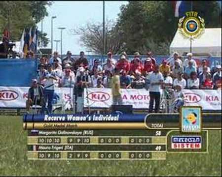M. Galinovskaya v M. Frigeri – recurve women’s gold | Porec 2006 Archery World Cup stage 1