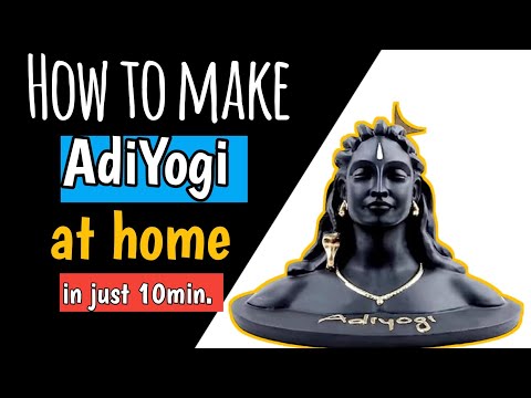 😍 How to make AdiYogi Shiva status | at home😱 | #shorts #art #5minutecrafts