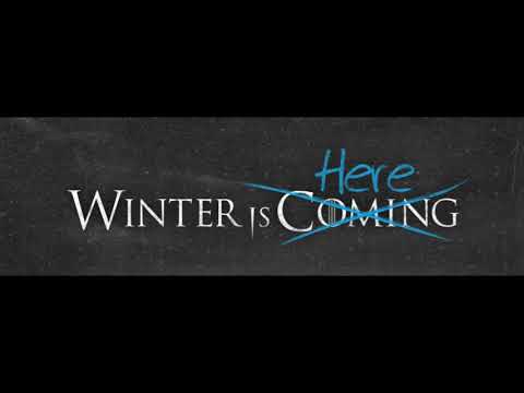 Winter is Coming / Here - Dog Border Collie plays in the Snow (Chicago storm)