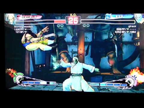 SSF4 AE 2012: blurring-monkey [GE] vs giraux [CLAW]