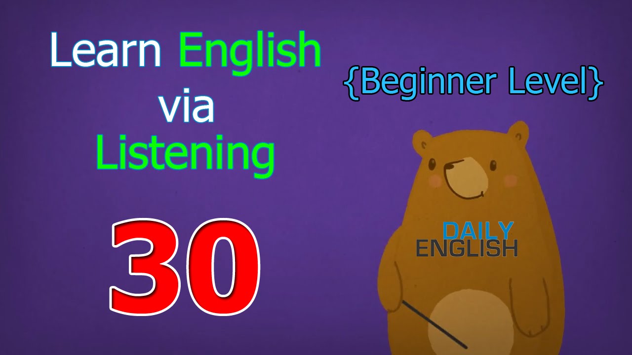 Learn English via Listening Beginner Level | Lesson 30 | Movies