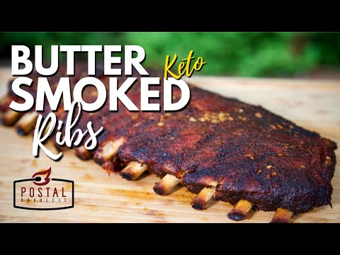 Smoked Ribs Recipe - Butter Braised KETO Ribs Recipe on the BBQ