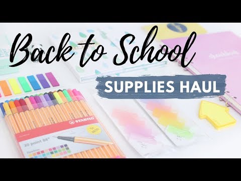 Back To School Supplies & Stationery Haul 2019  (+ Giveaway) Video