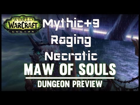 Mythic+9 Maw of Souls Raging and Necrotic
