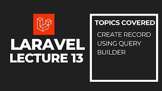 Download the video "Laravel Query Builder: Insert Form Data into MySQL Without Validation | Beginner Tutorial"