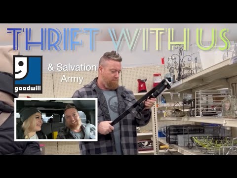 Thrift With Us Goodwill & Salvation Army! Thrifted Finds/ Thrifting For Vintage & DIY/ Thrifters