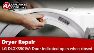 LG Dryer Repair - Door Indicated Open When Closed - Door Switch Assembly