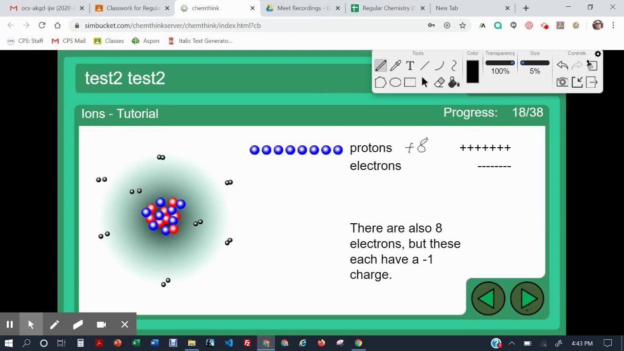Chemthink  Ions Tutorial