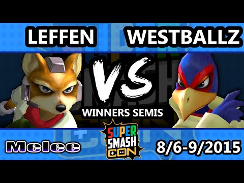 Super Smash Con - Westballz (Falco) Vs. Leffen (Fox) - Winners Semis