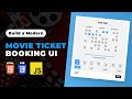 Movie Seat Booking App Movie Ticket Booking UI Using HTML CSS JavaScript HTML CSS JS Project