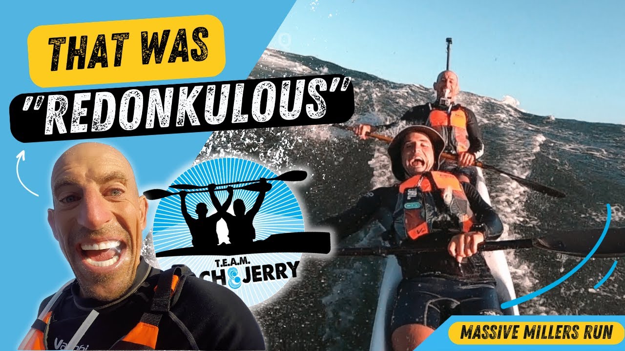 That was "REDONKULOUS!🐴"😱🌊 #downwind #surfski