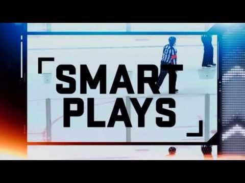 Hockey IQ - Jimmy Howard's great positioning after the set plays off the boards by the Penguins