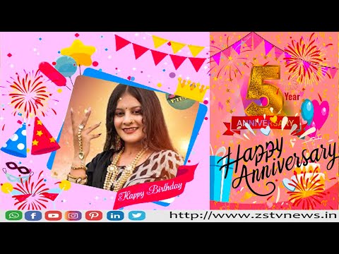 MANSHI DAVE  wishes ZSTVNEWS on 5 th Anniversary