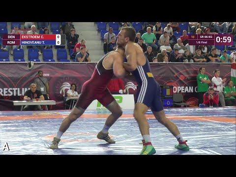 1/8 GR - 66 kg: T. HINOVEANU (ROM) df. C. EKSTROEM (DEN), 4-4