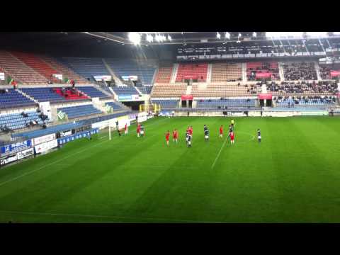 Strasbourg  Belfort 2-1 But de Perrin - Ambiance !!!