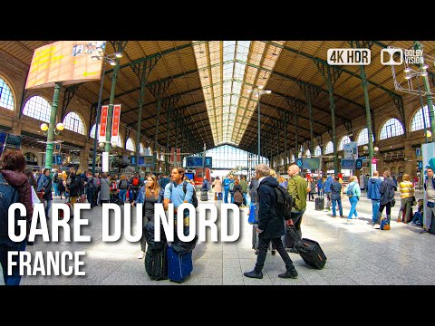 Gare du Nord Paris - Largest Trainstation in Europe - ???????? France [4K HDR] Walking Tour