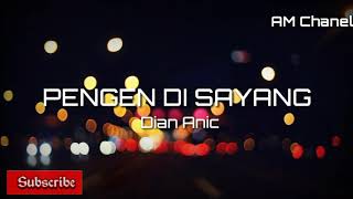 Download lagu lagu pengen di sayang lirik mp3