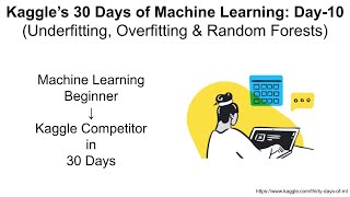 Kaggle's 30 Days Of ML (Day-10): Underfitting, Overfitting & Random Forests