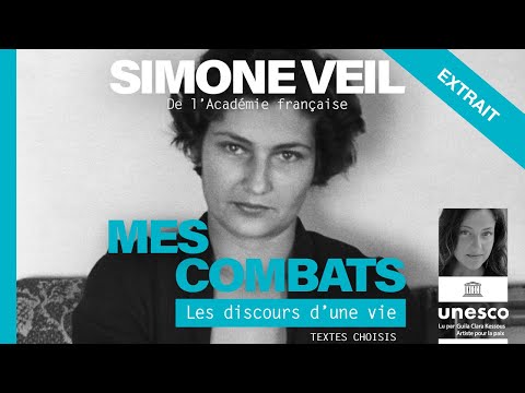 Mes combats de Simone Veil lu par Guila Clara Kessous, Artiste de l'UNESCO pour la paix