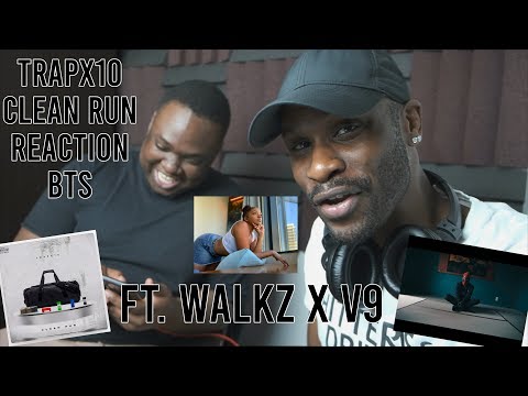 Trapx10 - Clean Run (REACTION) W/ LeeToTheVI Ft Walkz X V9 BTS [Vlog] | LeeToTheVI