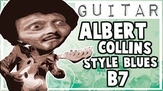 Albert Collins Style Blues Backing Track in B