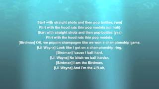 POP BOTTLES LIL&#39; WAYNE AND BIRDMAN (HD) LYRICS