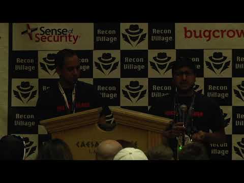 DEF CON 26 RECON VILLAGE - upgoingstar, sudhanshu c - Opening Note