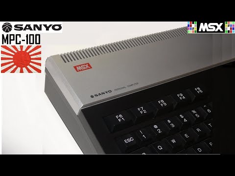 Sanyo MPC100 - 1984 - A typical MSX1 Japanese model flies again.