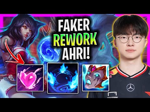 FAKER IS A GOD WITH AHRI! *NEW REWORK* | T1 Faker Plays Ahri Mid vs Taliyah!  Season 2025