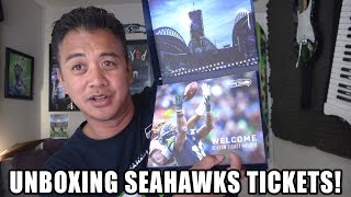Unboxing Seahawks Season Tickets!