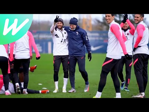 Neymar nutmegs 17-year-old Xavi Simons | Behind-the-Scenes | WeShow Football