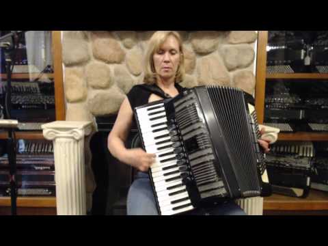 2602 - Black Weltmeister S4 Piano Accordion LMMH 41 120 $1999