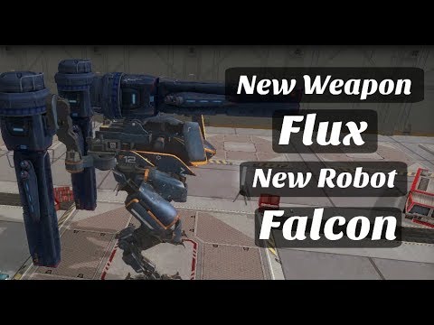 New Weapon Flux New Robot Falcon Gameplay - Test Server 3.7.0 | War Robots [WR]