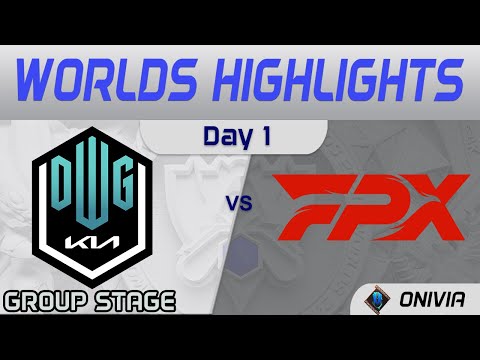 DK vs FPX Highlights Day 1 Worlds 2021 Group Stage DWG KIA vs FunPlus Phoenix by Onivia
