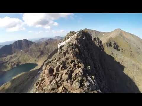 Crib Goch mountain running.