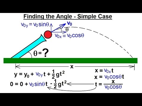Physics 3.5: Projectile Motion - Finding the Angle (1 of 4) Simple Case