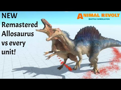 NEW Update! Remastered Allosaurus vs every unit |Animal Revolt Battle Simulator