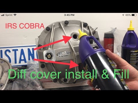 Cobra Diff Cover Install & proper Fill IRS 03/04 Cobra 99-04 Svt Cobra