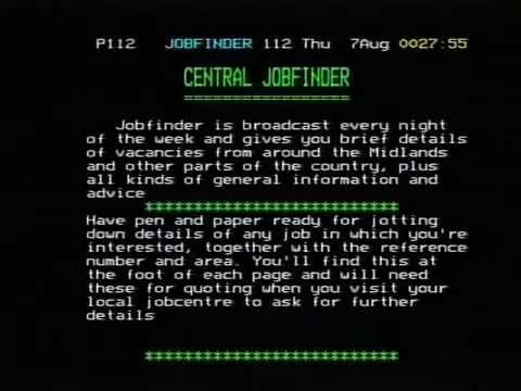 Central TV Channel (closedown) - Jobfinder