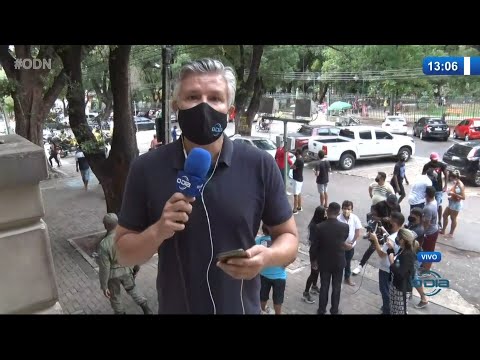 Artistas fazem manifestação na Prefeitura de Teresina visando continuarem trabalhos 28 01 2021