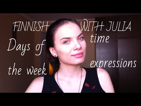 ✿Finnish Language. Days of the week (lesson2)✿