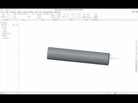 Lesson 1 pt1 Pin Modeling PTC Creo Parametric 3.0